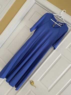 Soft Surroundings Midi Fit-and-Flare Knit Dress, size L